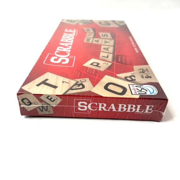 2013 Edition Hasbro Scrabble Board Game Sealed Wood Tiles Factory Sealed - Picture 3 of 10